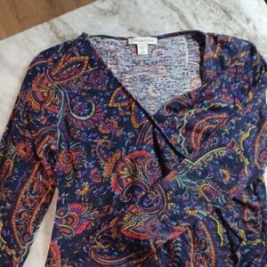 Coldwater Creek Multicolor Paisley Dress